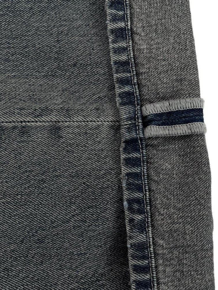 Northbutsouth Gray Blue Vintage Washed Brushed Low Rise Women&