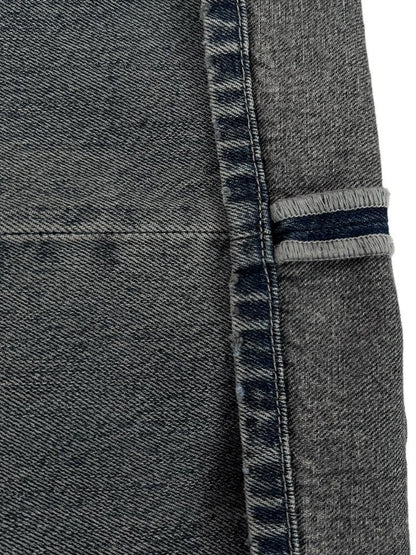 Northbutsouth Gray Blue Vintage Washed Brushed Low Rise Women&