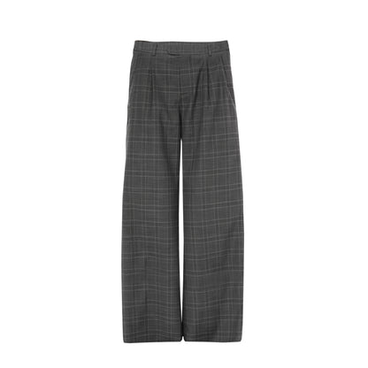 Northbutsouth_Gray_Plaid_Mid_Rise_Relaxed_Straight_Women&