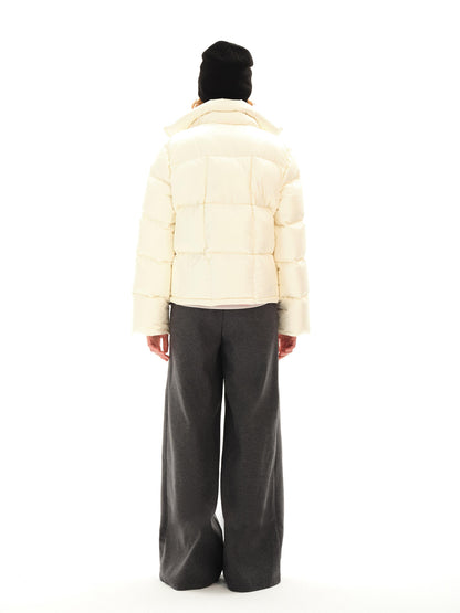 Northbutsouth Grey Mid Rise Wool Trousers With Side Seam