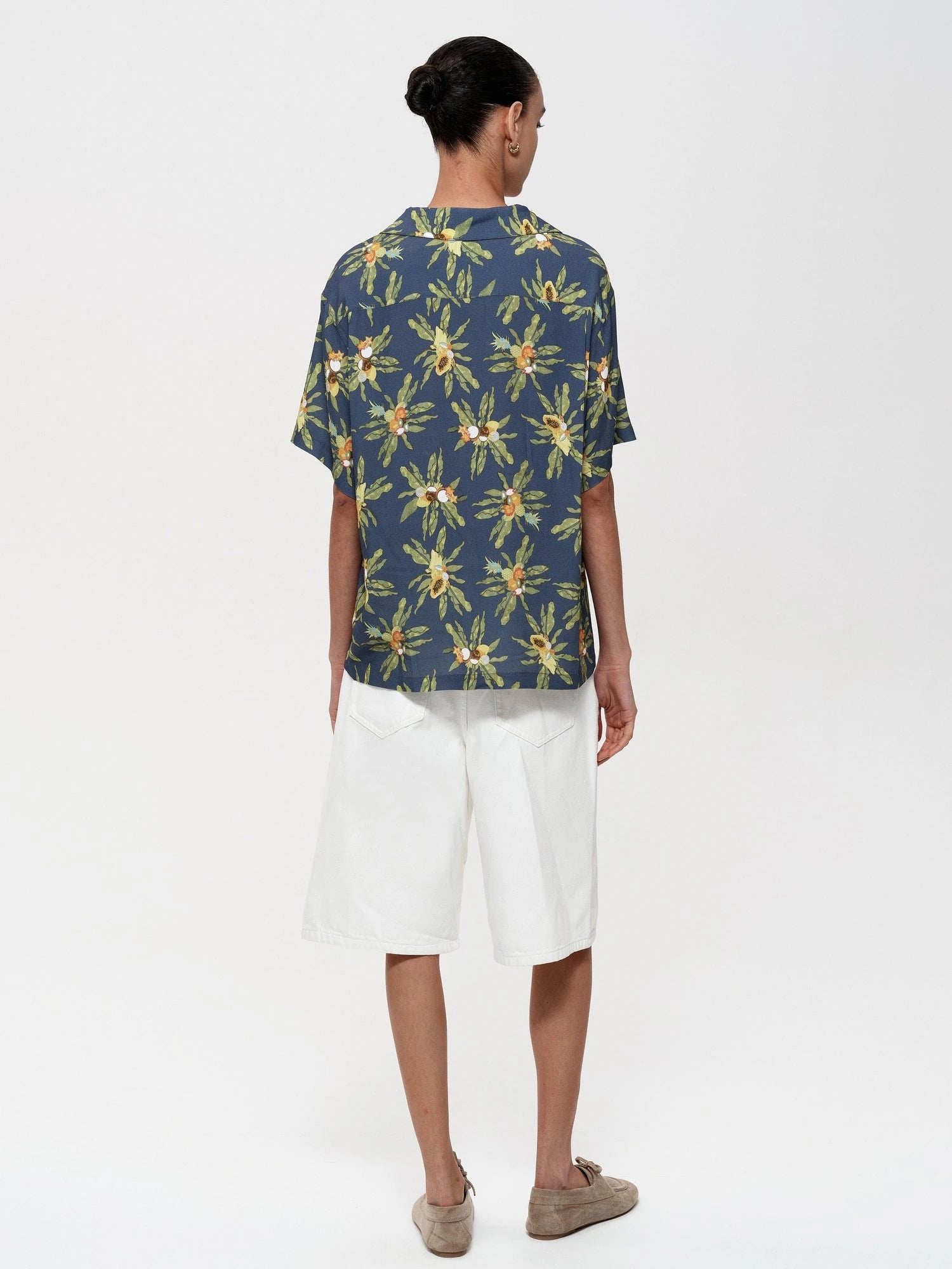 Hawaiian Holiday Fun Print Relaxed Vacation Shirt