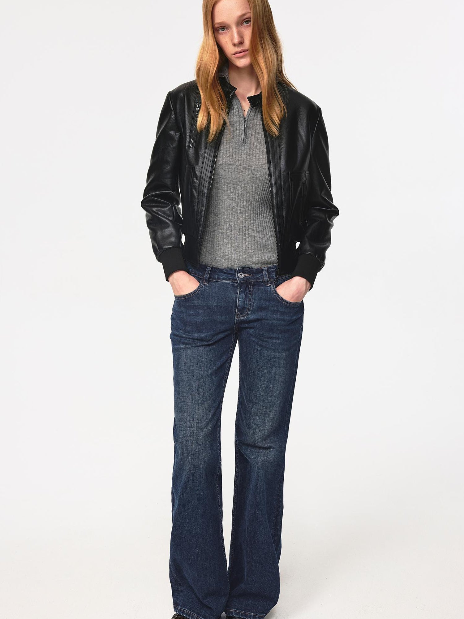 Northbutsouth High Elastic Merino Wool Ribbed Hooded Half Zip Base Layer