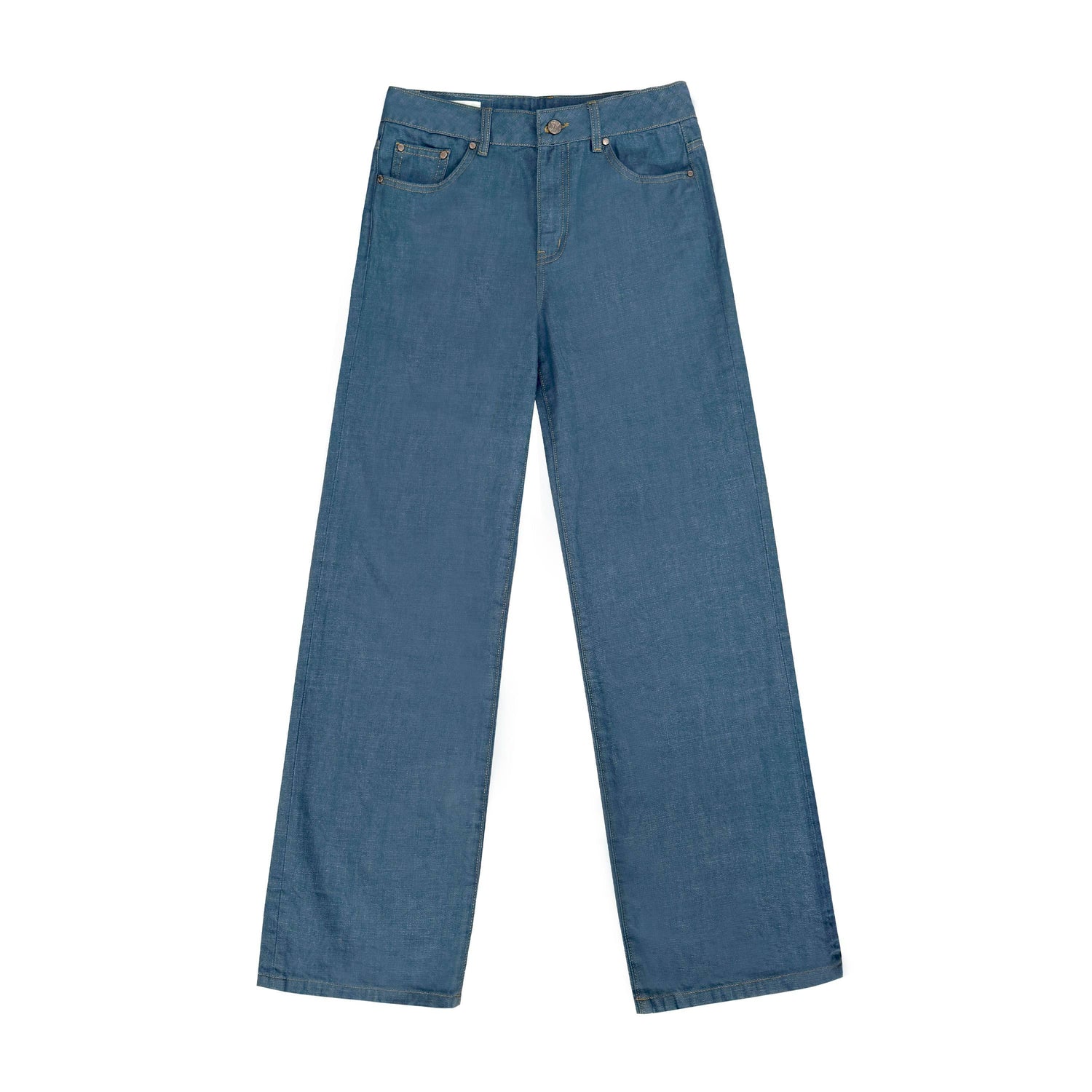 Northbutsouth_Indigo_Washed_Low_Waist_Slim_Lightweight_Women&