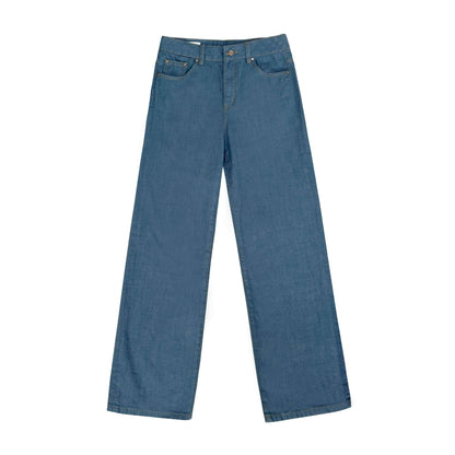 Northbutsouth_Indigo_Washed_Low_Waist_Slim_Lightweight_Women&