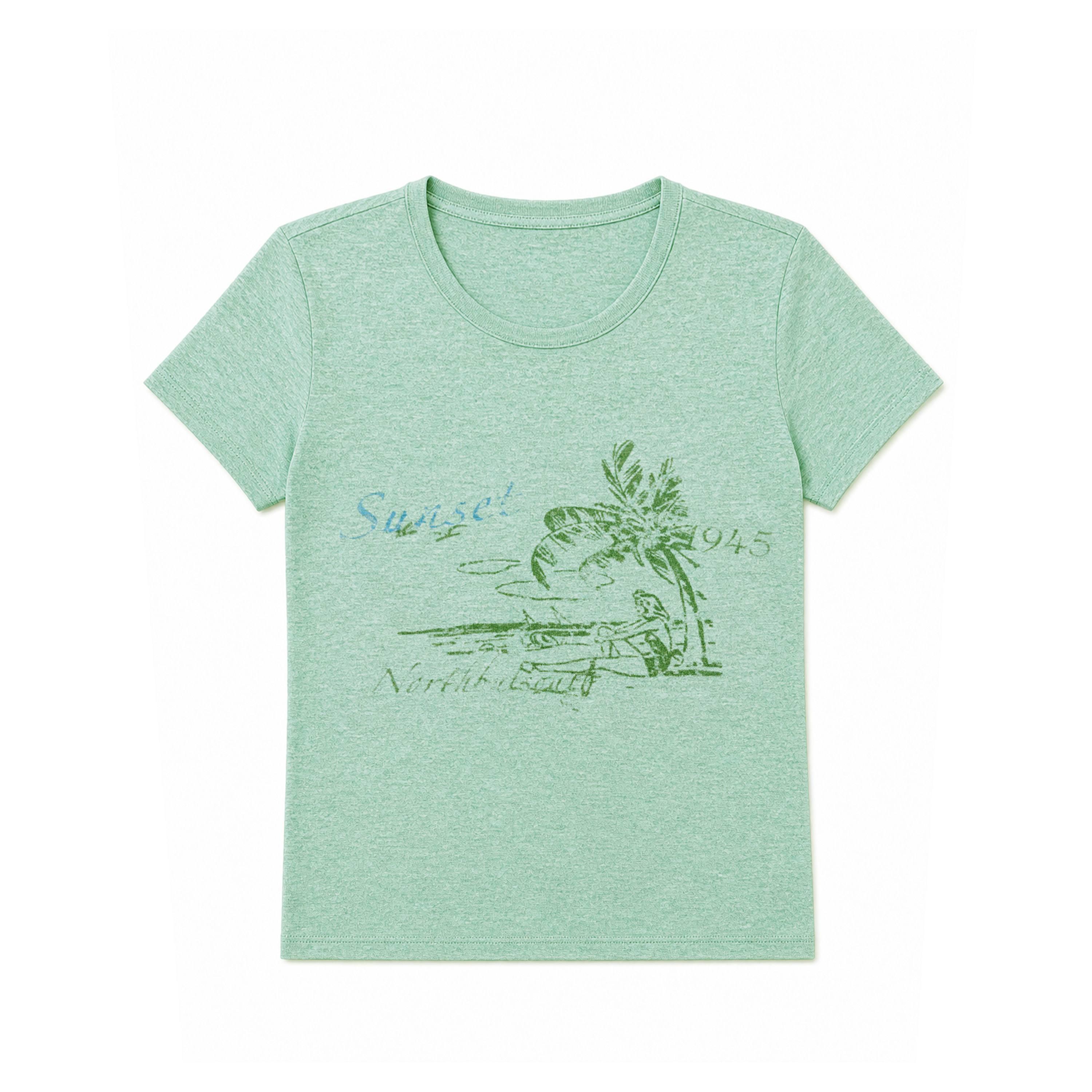 Northbutsouth_Island_Sunset_Print_Vintage_Floral_Crewneck_Women&