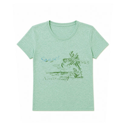 Northbutsouth_Island_Sunset_Print_Vintage_Floral_Crewneck_Women&