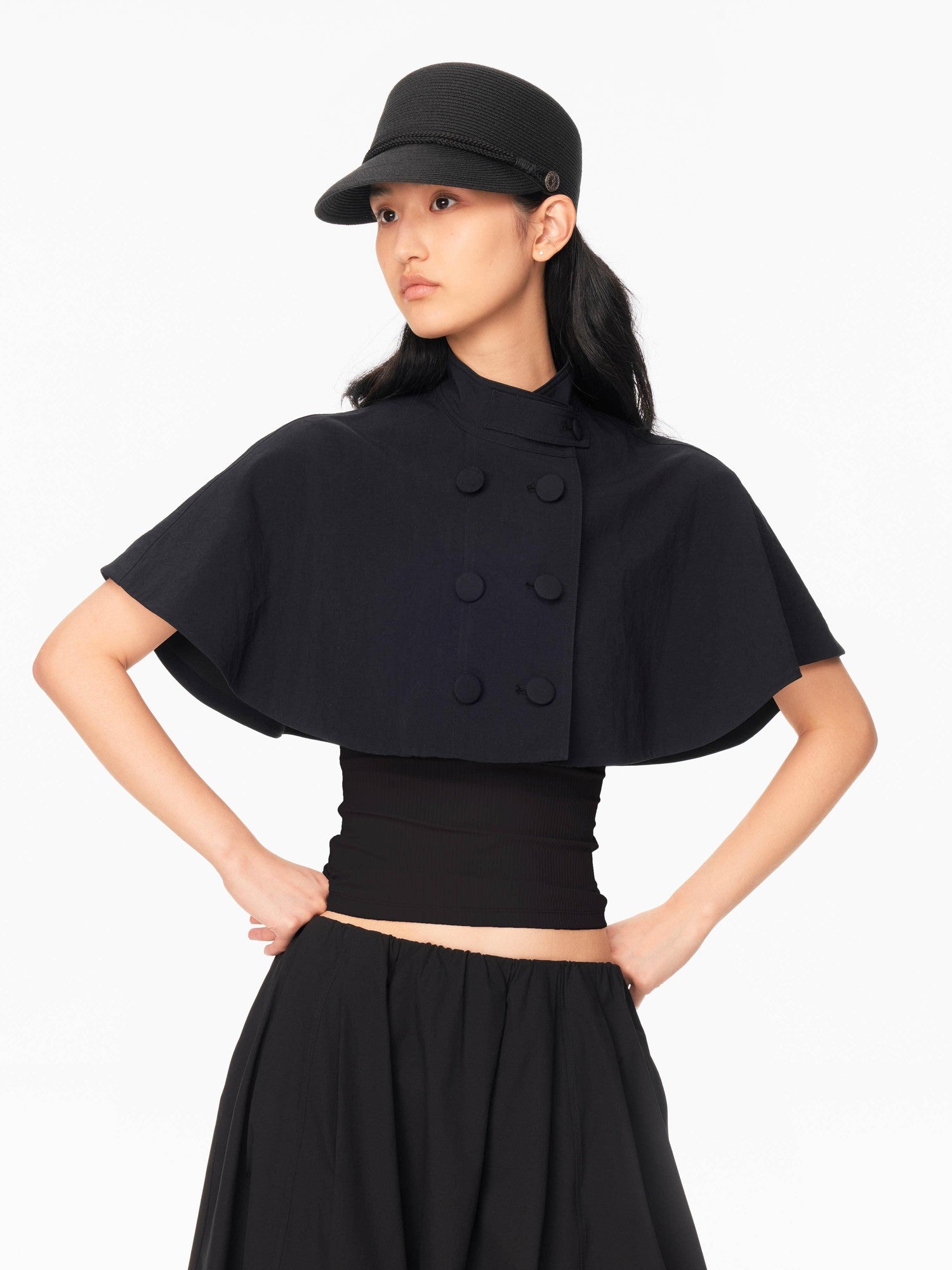 Northbutsouth Japanese Straw Woven Equestrian Round Top Curved Brim Women&