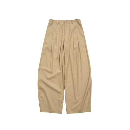 Northbutsouth_Khaki_Draped_Cocoon_Low_Waist_Relaxed_Women&