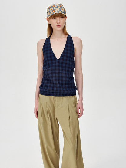 Northbutsouth Khaki Draped Cocoon Low Waist Relaxed Women&