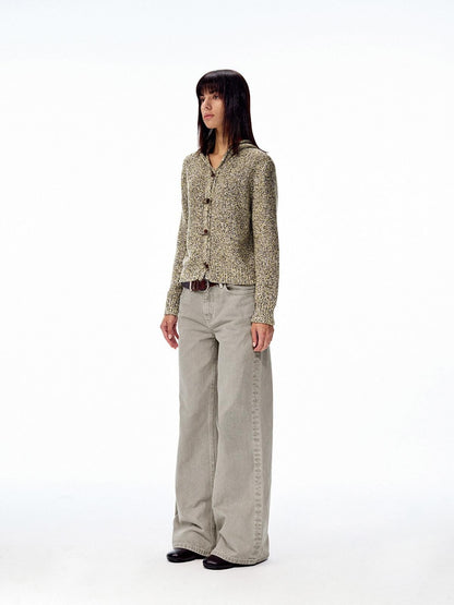 Northbutsouth Khaki Green Low Rise Zip Fly Loose Fit Casual Women&