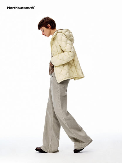 Northbutsouth Khaki Green Low Rise Zip Fly Loose Fit Casual Women&
