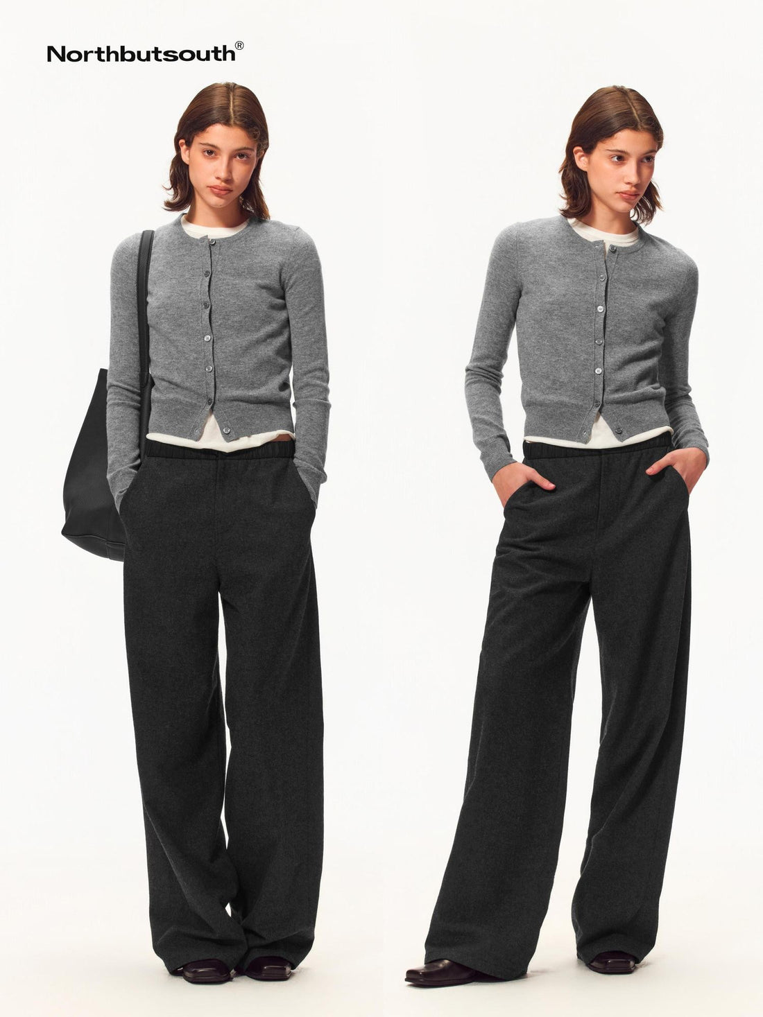 Northbutsouth Knit Cropped Single-breasted Women&