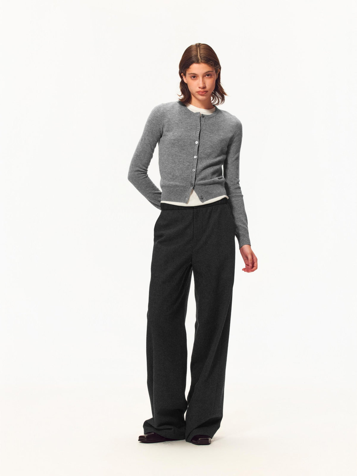Northbutsouth Knit Cropped Single-breasted Women&