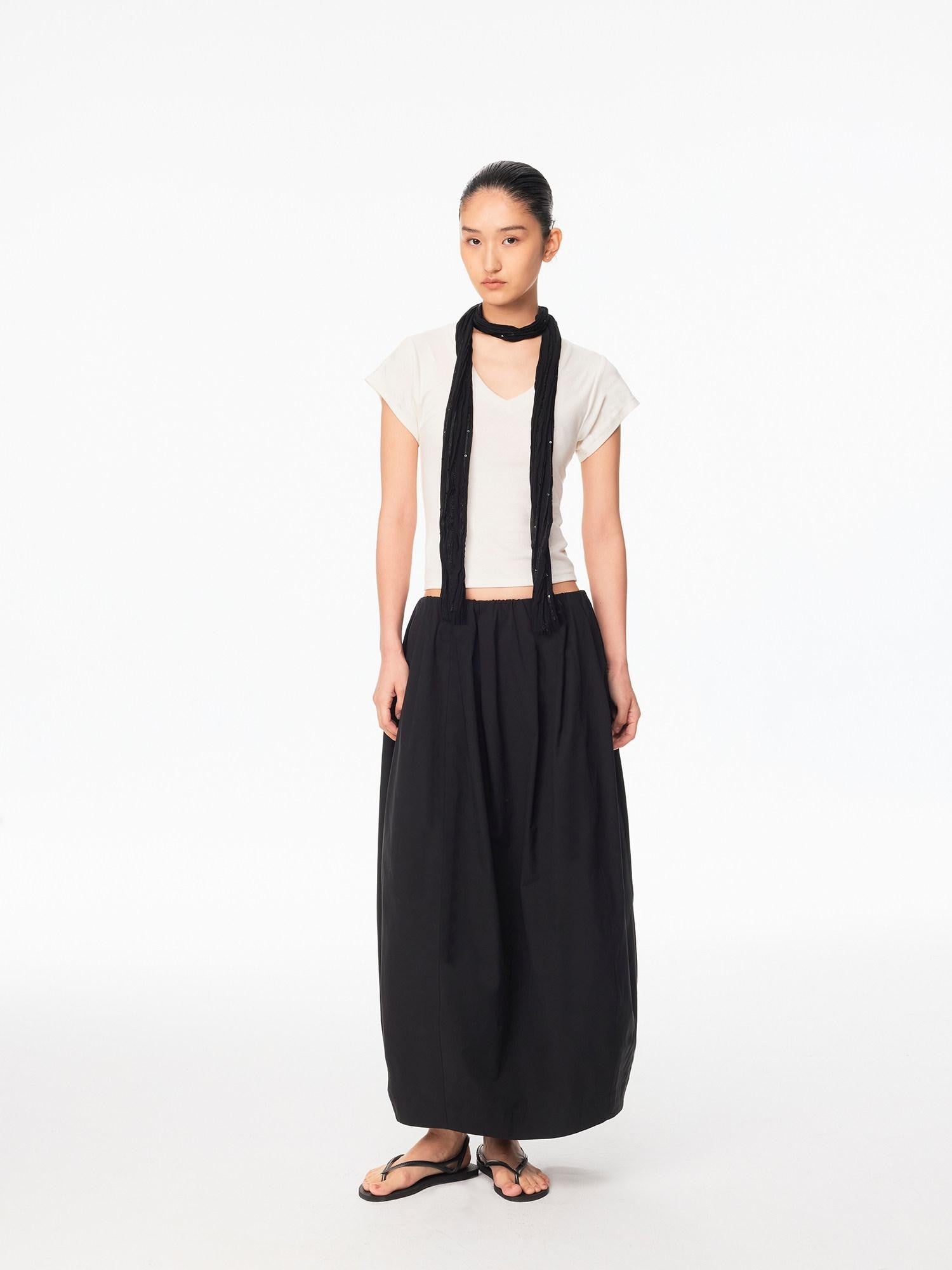 Northbutsouth Korean Sand Texture Sequin Pleated Women&