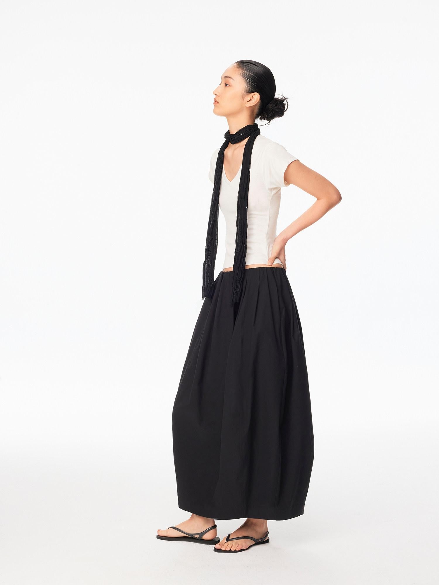 Northbutsouth Korean Sand Texture Sequin Pleated Women&