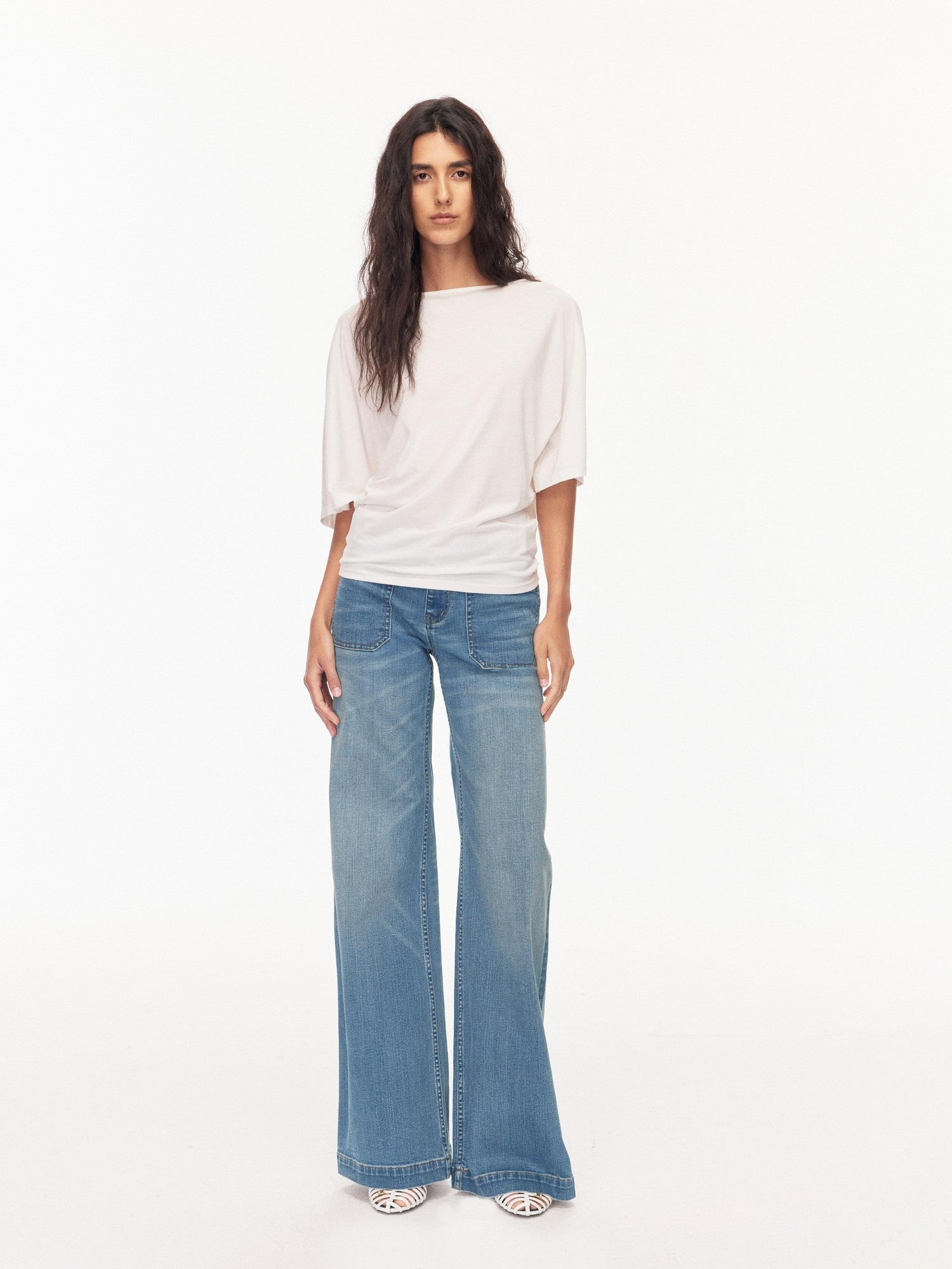 Northbutsouth Layered Boat Neck Relaxed Breathable Women&