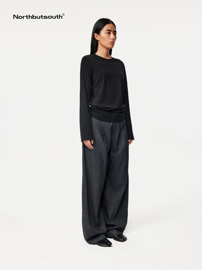 Northbutsouth Layered Hem Straight Shoulder Women&