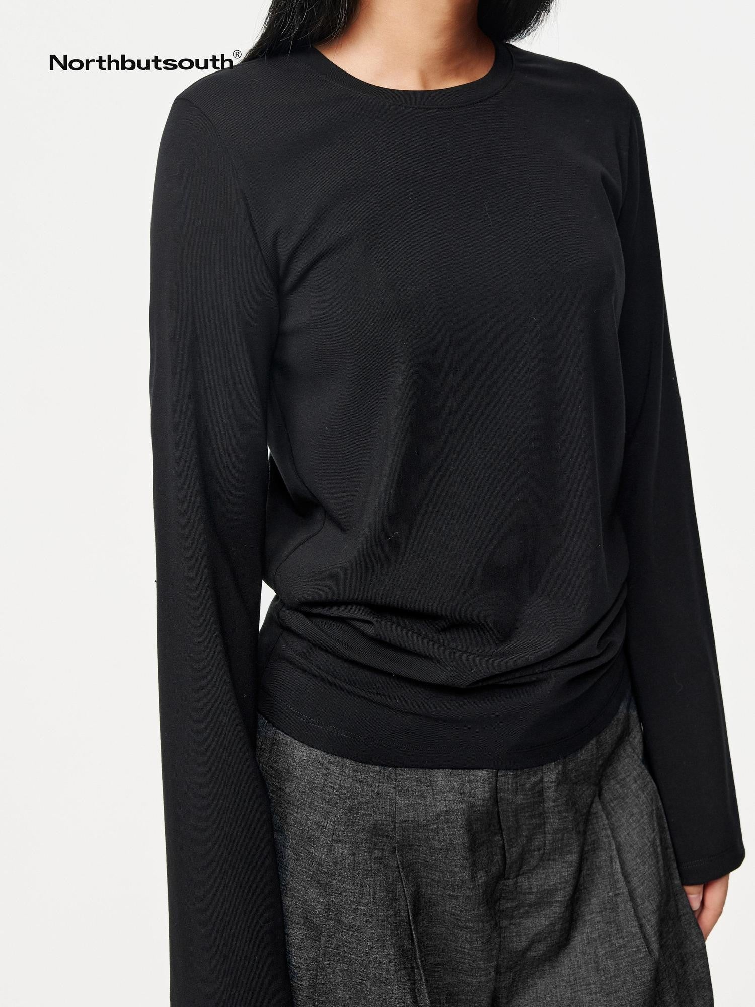Northbutsouth Layered Hem Straight Shoulder Women&