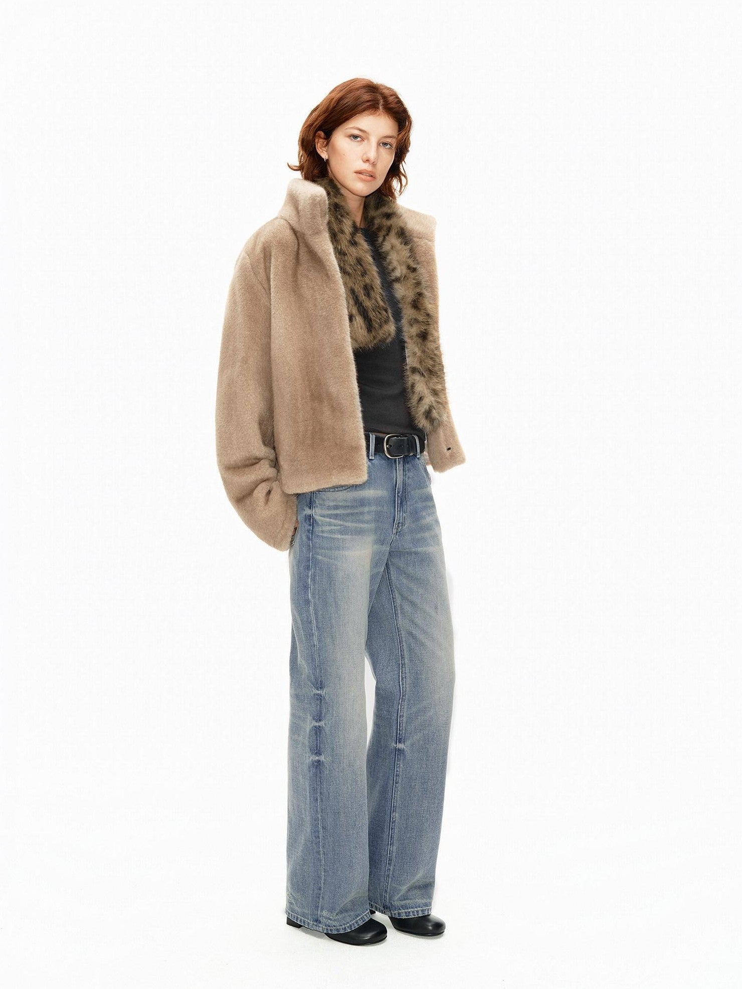 Northbutsouth Light Wash Textured Vintage Straight Women&