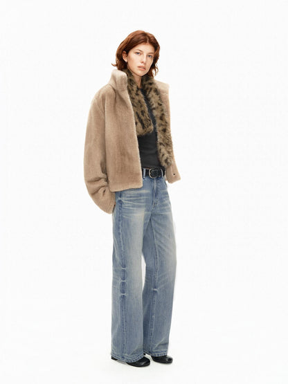 Northbutsouth Light Wash Textured Vintage Straight Women&