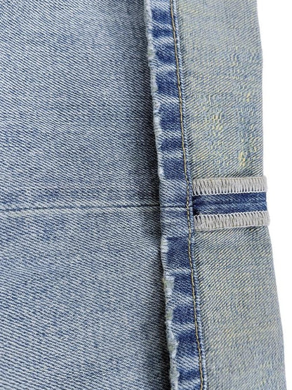 Northbutsouth Light Wash Textured Vintage Straight Women&