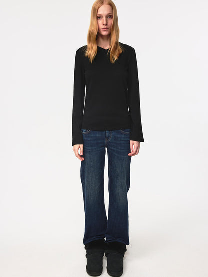 Northbutsouth Lightweight Bamboo Cotton V-Neck Relaxed Fit Tee