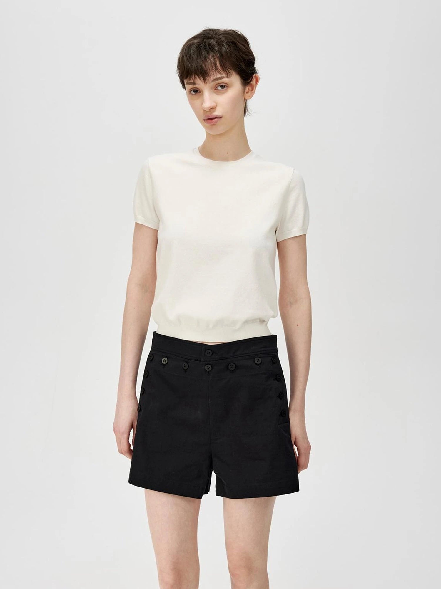 Lightweight Knit T-shirt In Multiple Colors