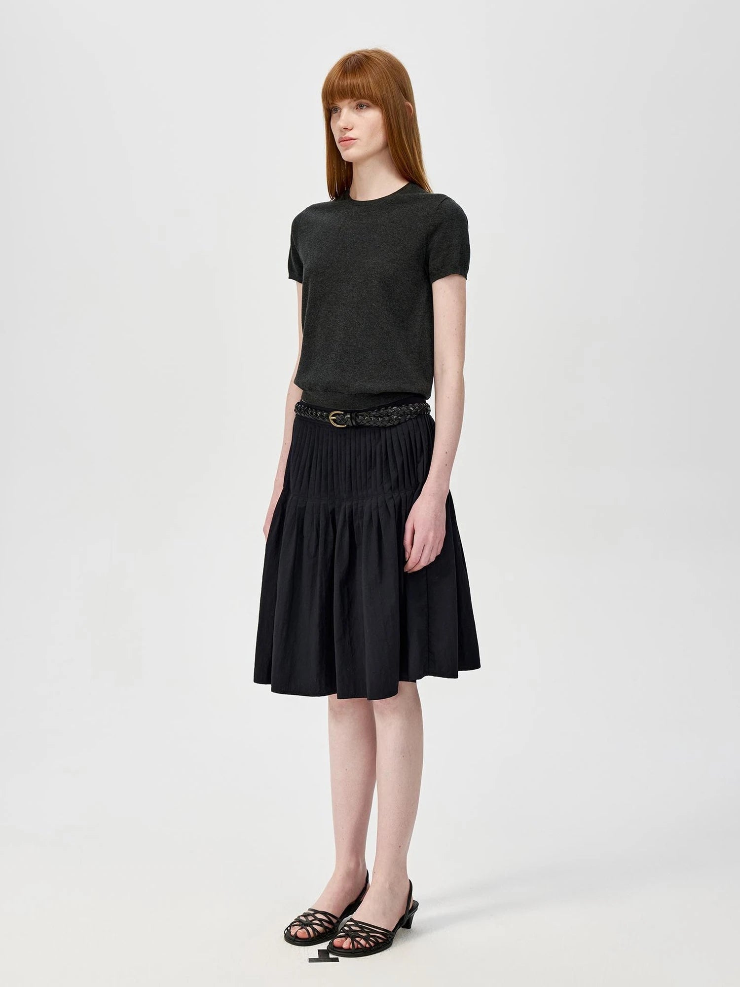 Lightweight Knit T-shirt In Multiple Colors