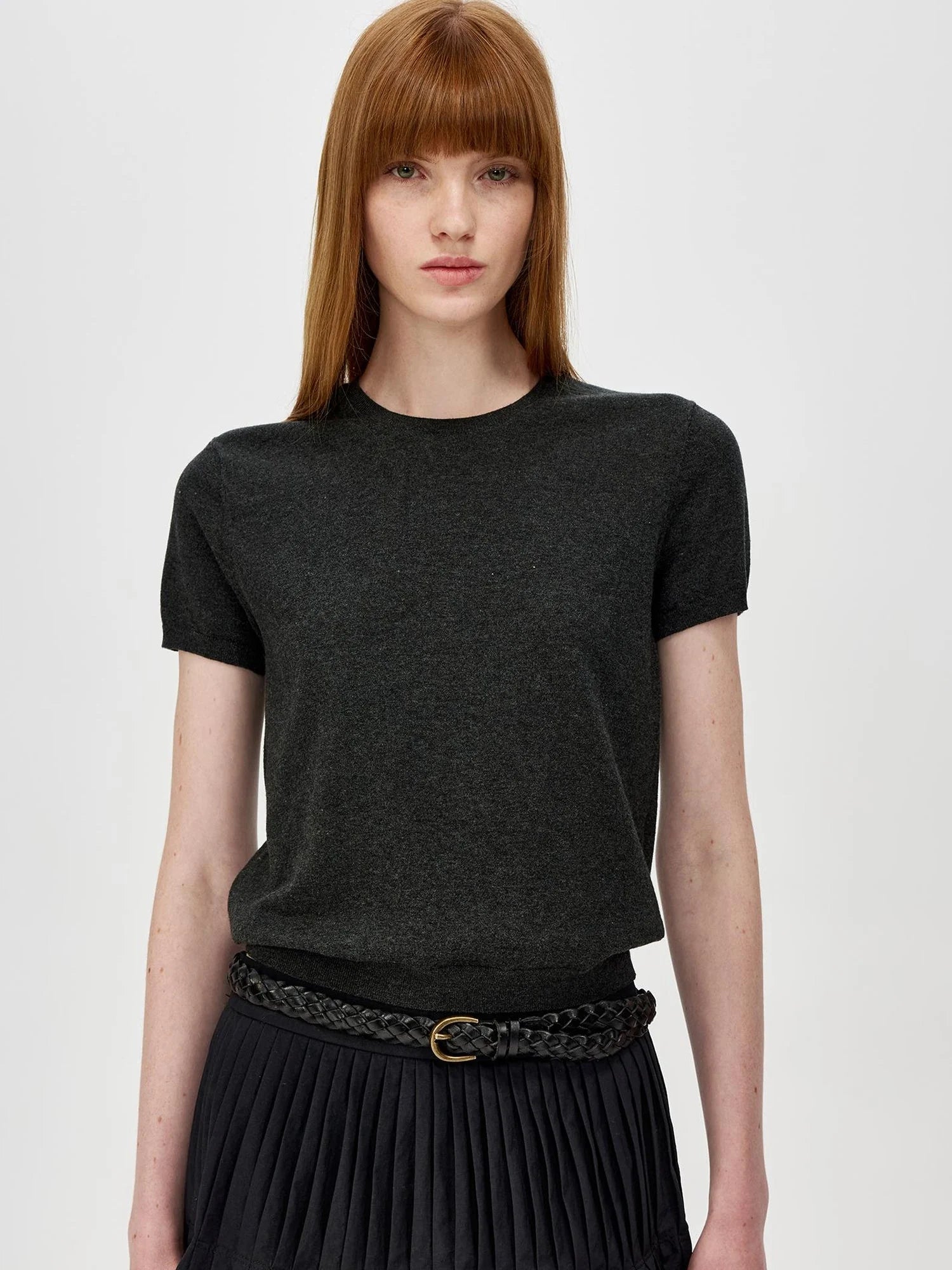Lightweight Knit T-shirt In Multiple Colors