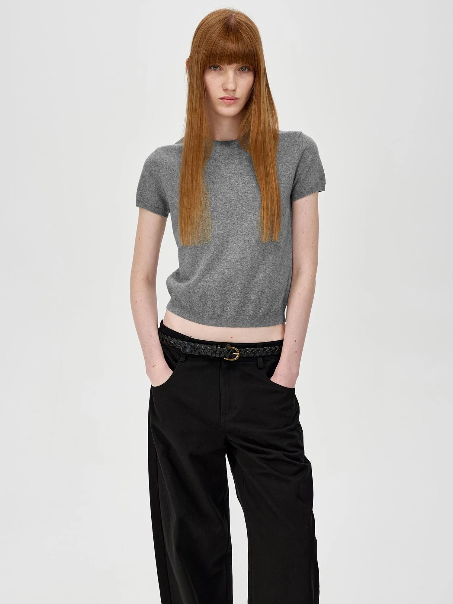 Lightweight Knit T-shirt In Multiple Colors