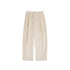 Northbutsouth Lightweight Mid Low Waist Pleated Casual Trousers MISSTT