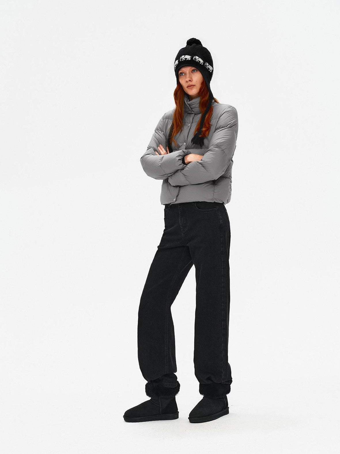 Northbutsouth Lightweight Quilted Stand Collar Women&