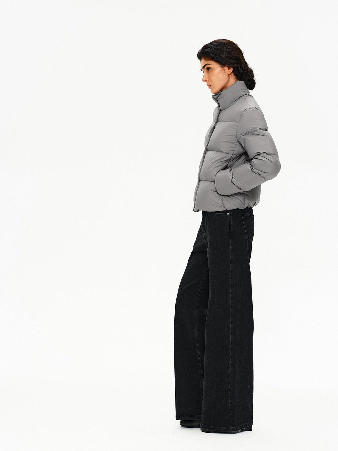 Northbutsouth Lightweight Quilted Stand Collar Women&