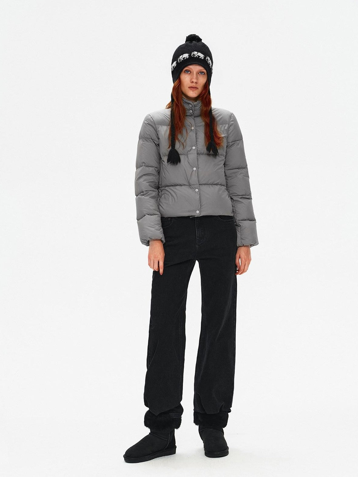 Northbutsouth Lightweight Quilted Stand Collar Women&