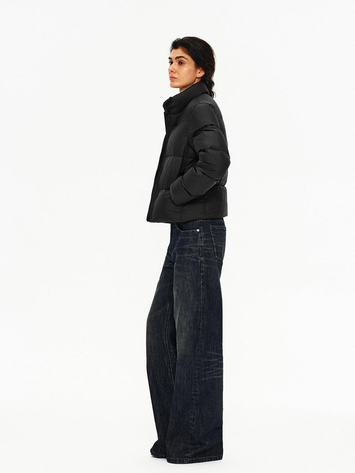 Northbutsouth Lightweight Quilted Stand Collar Women&