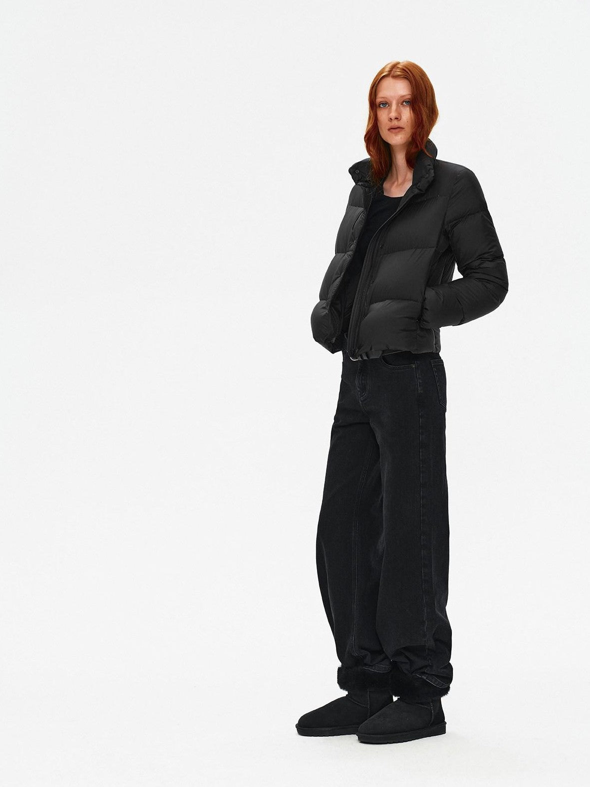 Northbutsouth Lightweight Quilted Stand Collar Women&