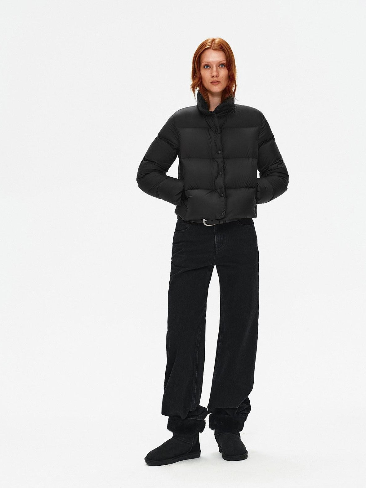 Northbutsouth Lightweight Quilted Stand Collar Women&