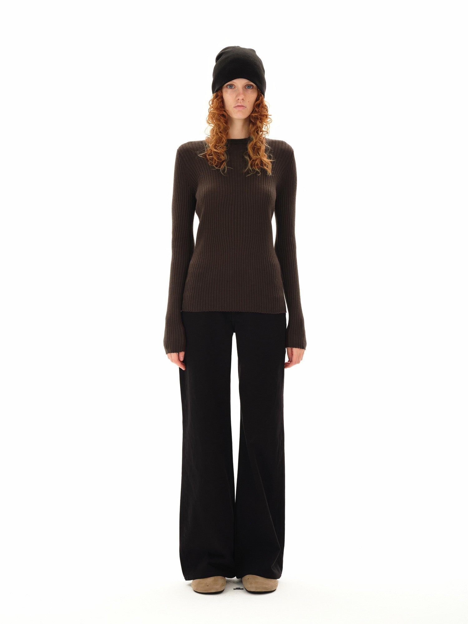 Northbutsouth Lightweight Ribbed Crew Neck Women&