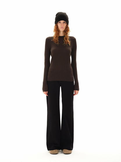 Northbutsouth Lightweight Ribbed Crew Neck Women&