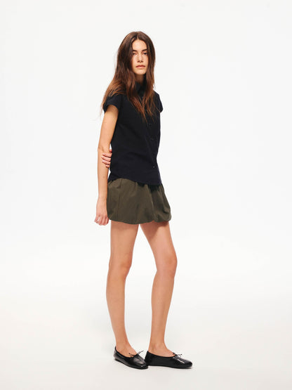 Northbutsouth Lightweight Ruched Balloon Hem Waistless Lined Women&