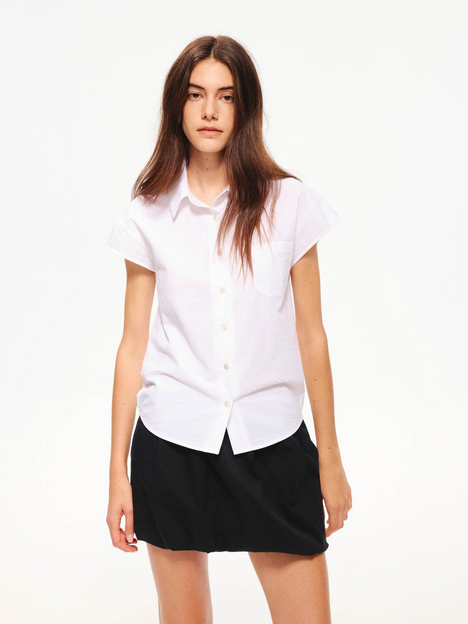 Northbutsouth Lightweight Ruched Balloon Hem Waistless Lined Women&