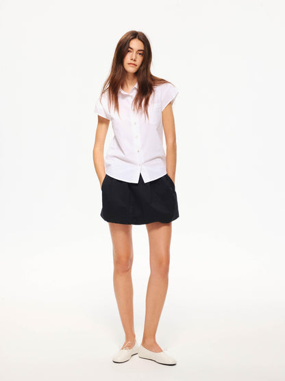 Northbutsouth Lightweight Ruched Balloon Hem Waistless Lined Women&