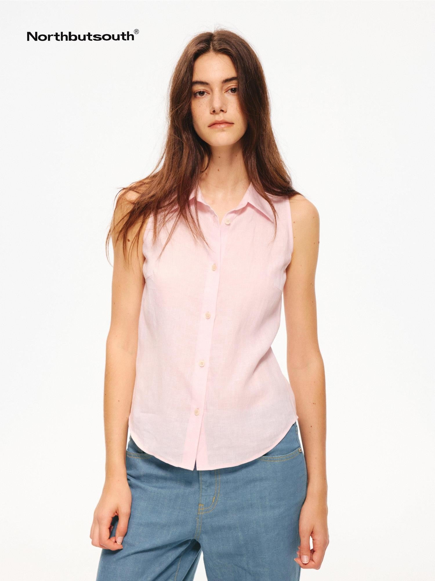 Northbutsouth Lightweight Single Button Off Shoulder Sleeveless Women&