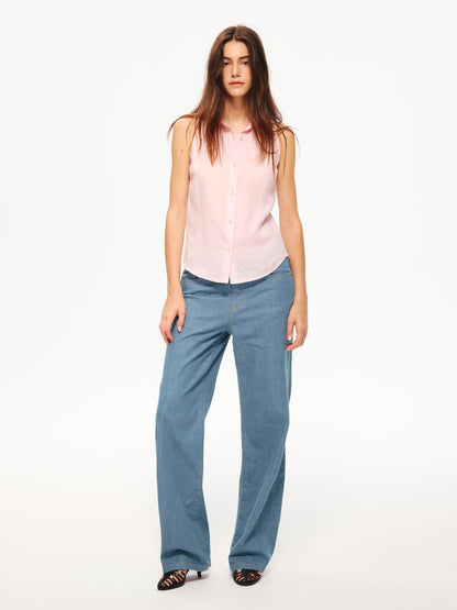 Northbutsouth Lightweight Single Button Off Shoulder Sleeveless Women&