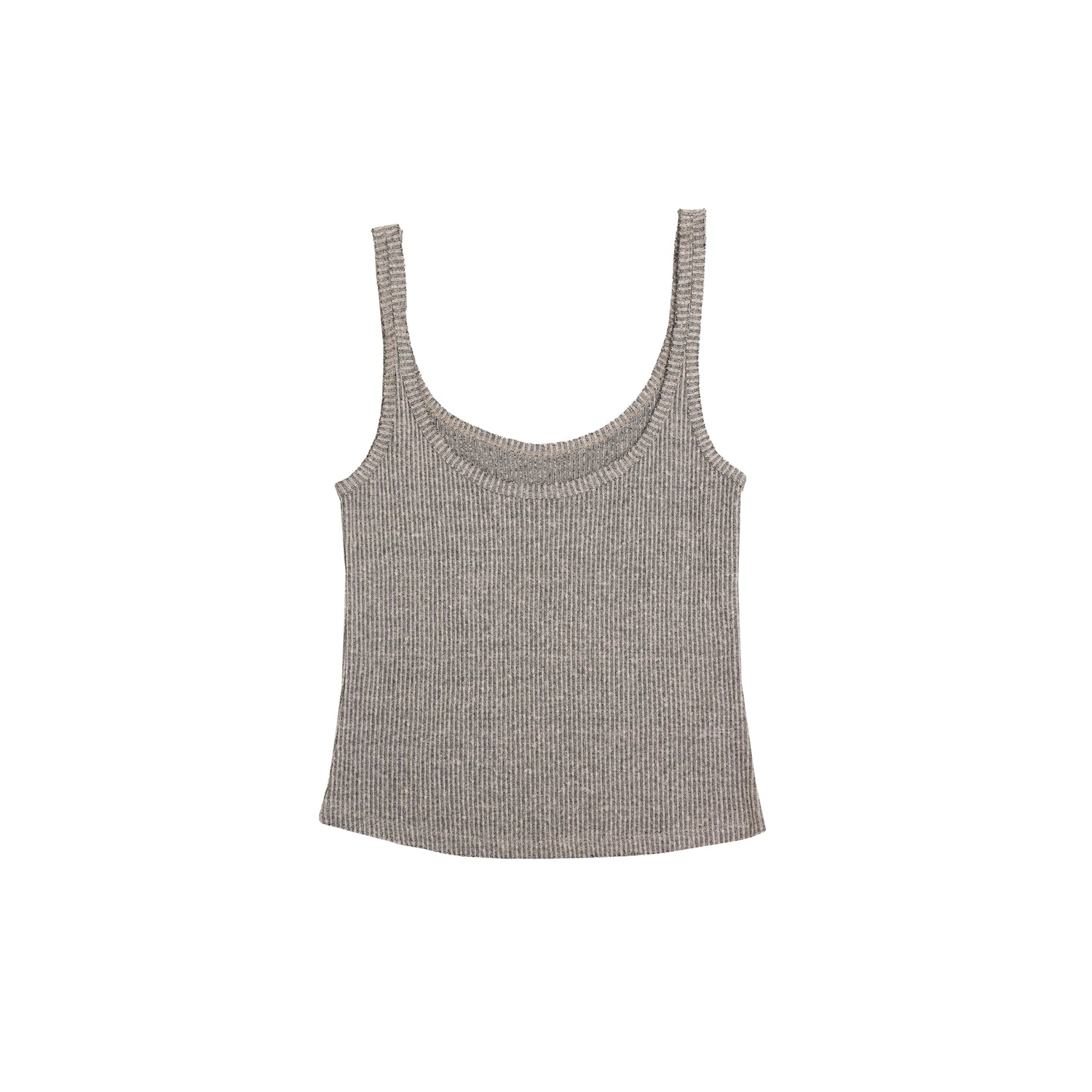 Northbutsouth Linen Relaxed Frayed Edge Ribbed Vest MISSTT