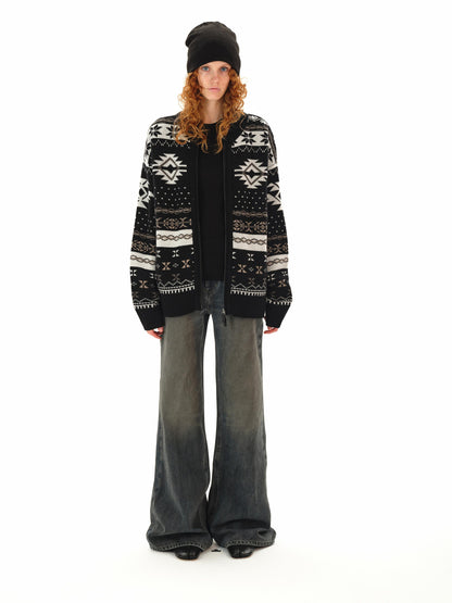 Northbutsouth Low Rise Flared Distressed Vintage Wash Jeans