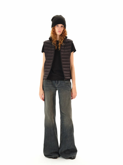 Northbutsouth Low Rise Flared Distressed Vintage Wash Jeans