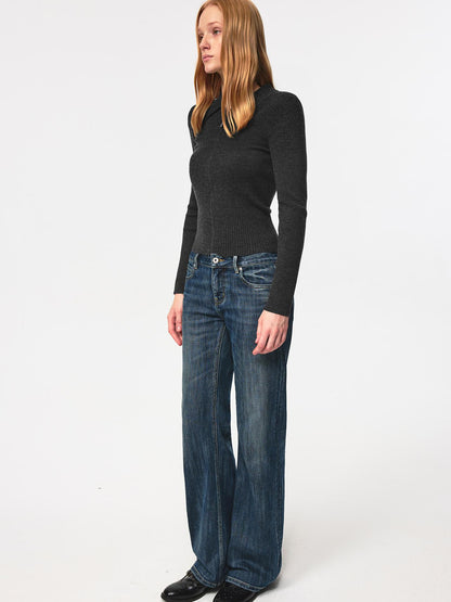 Northbutsouth Low Rise Slim Fit Vintage Washed Stretch Denim Jeans