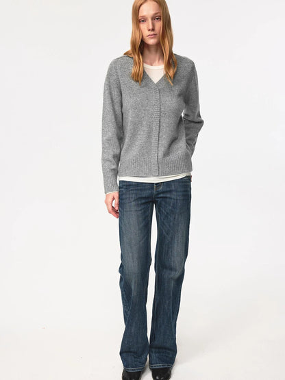 Low Rise Slim Fit Vintage Washed Stretch Denim Jeans