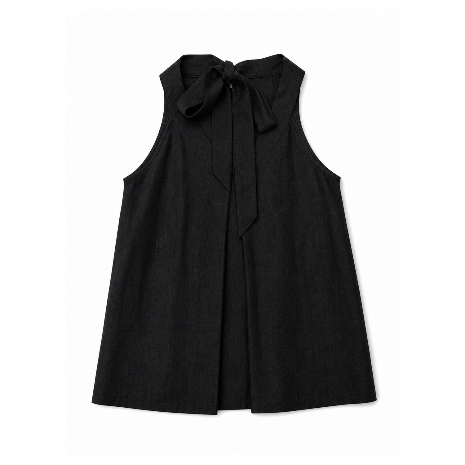 Northbutsouth_Lustrous_Ruched_Back_Tie_Small_V-neck_Lightweight_Women&